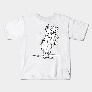 Cuddle Encounters - cute kangaroo and bear Kids T-Shirt